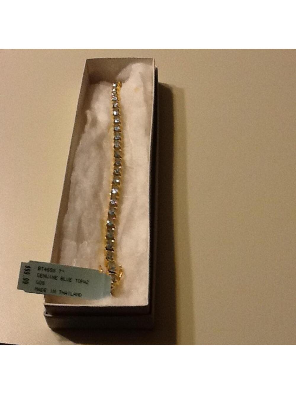 Genuine Blue Topaz Bracelet